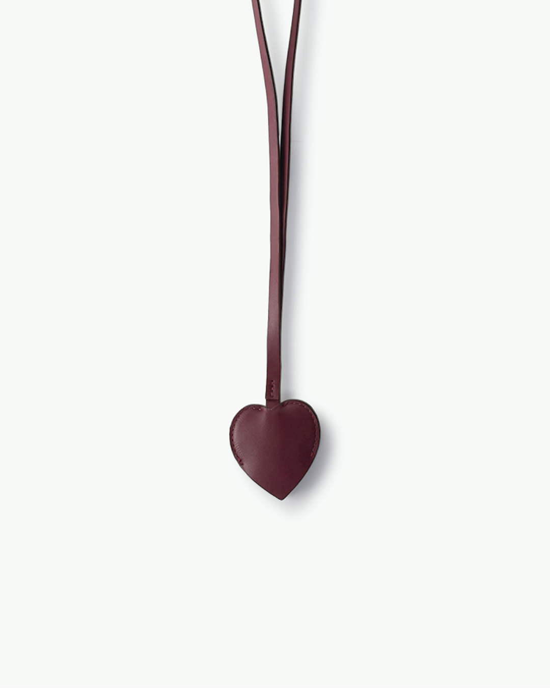 Heart Charm- Burgundy