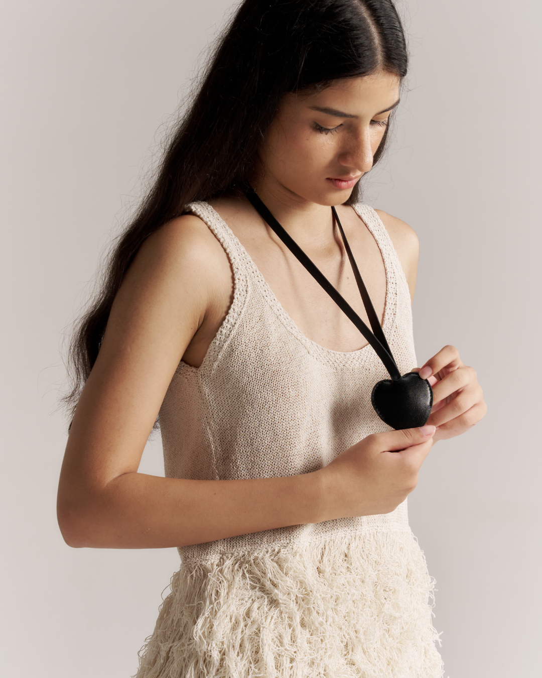 Heart Charm- Black