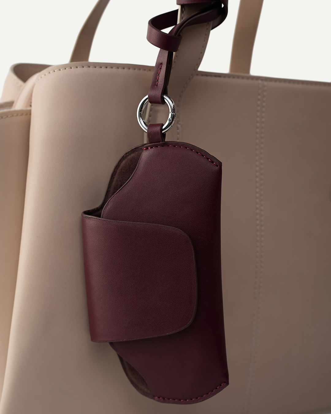 Sunglass Holder- Burgundy