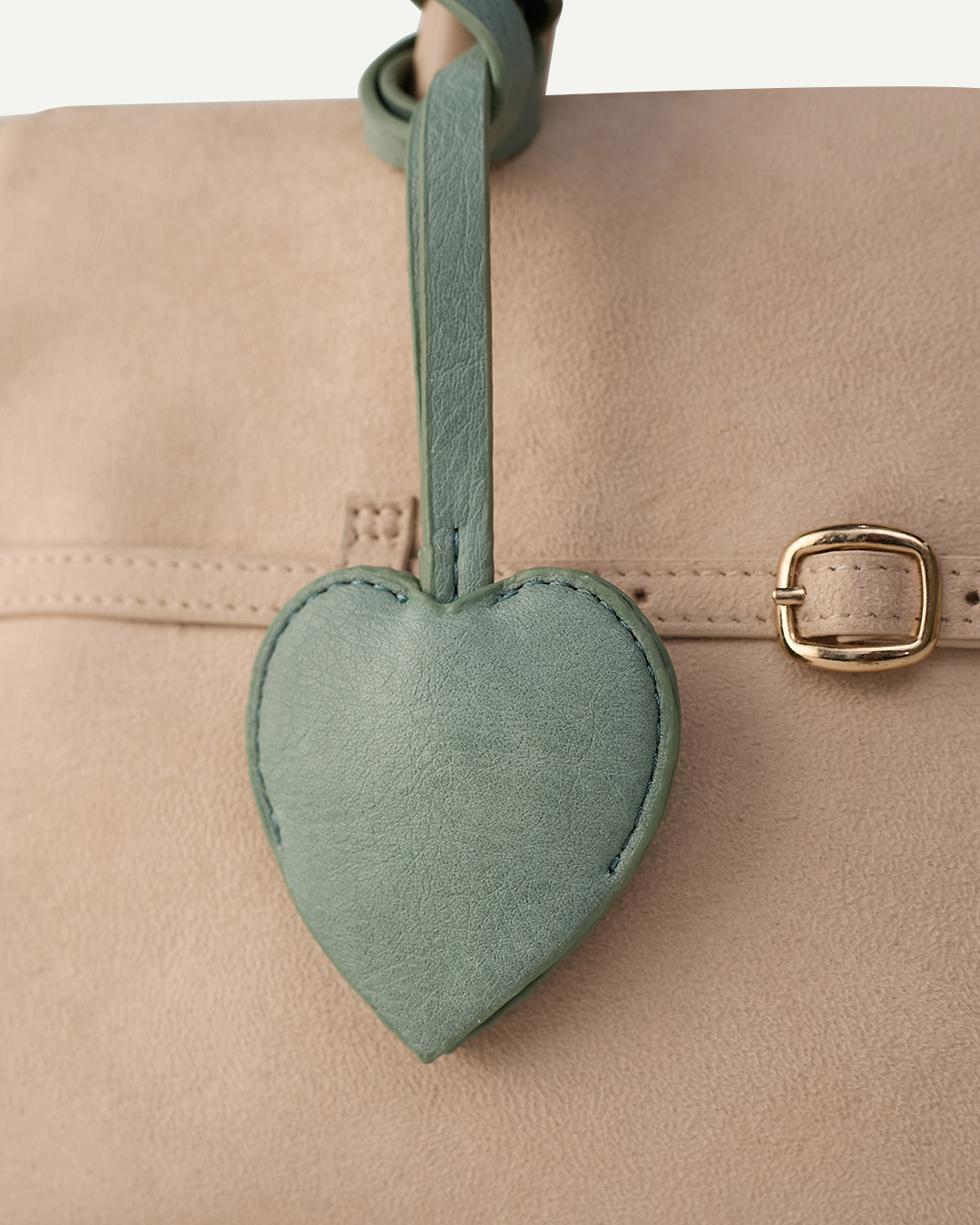 Heart Charm- Sage